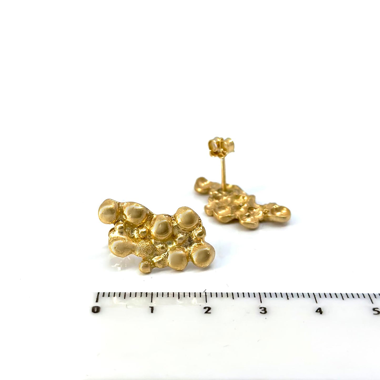 A pair of Pearl Earrings in Sterling Silver from FR | Art Jewellery are displayed on a white background.