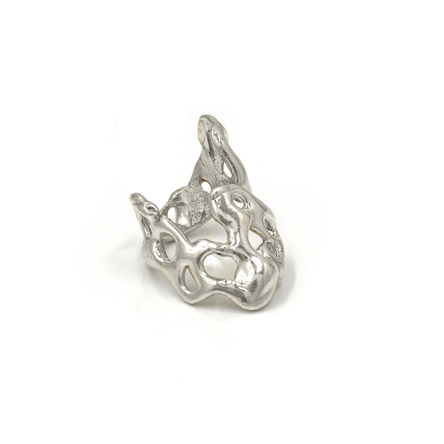 glimpse ring another side look Sterling silver made by Francisca Rendic FR Art Jewellery Sydney Australia