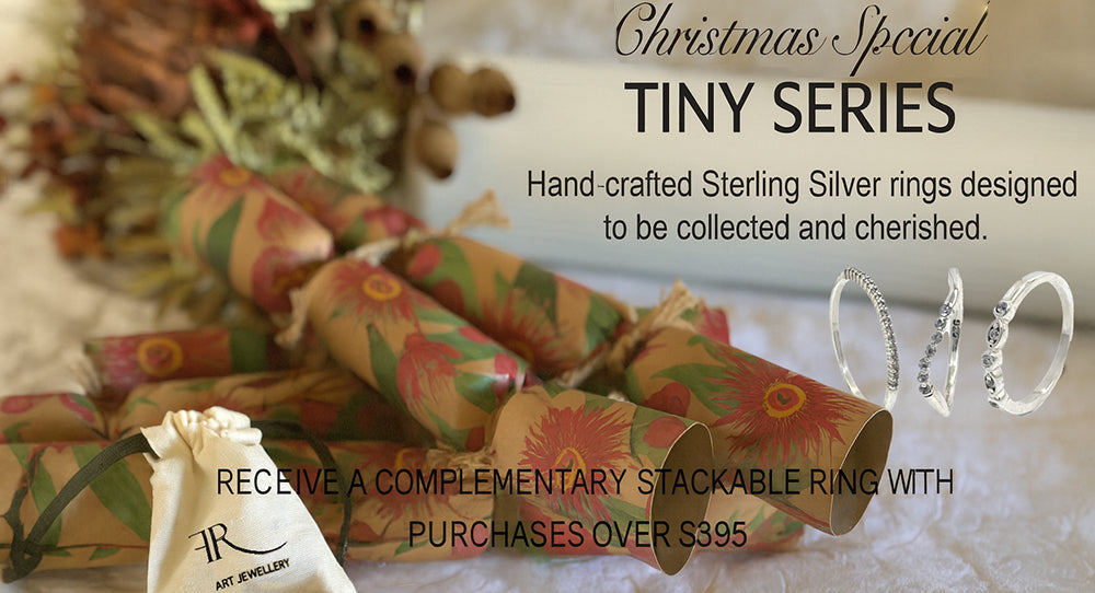 christmas banner for 2025 eith special tiny seriees, stackable rings to buy